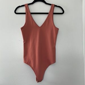 Abercrombie & Fitch, salmon colored, bodysuit, Soft A&F collection, medium